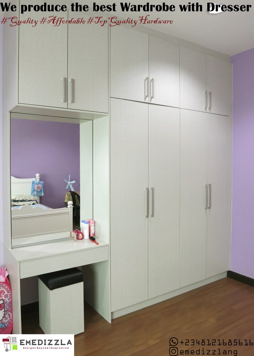 emedizzlang's tweet photo. We produce the best wardrobe with dresser
Contact us for all your Furniture solutions.
#furniture #furniturehandles #interiordesign #interiorarchitecture #furnituresolution #kitchen #wardrobe #officefurnituredesign #furniturefittings #lagos #lagosnigeria #abuja #business #TGIF https://t.co/41vHzoCF4g