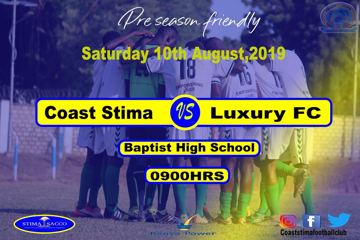 StimaClub's tweet photo. We take on Mtwapa based side Luxury in another build up match tomorrow.

#stimarondo
#1forall https://t.co/EJwvPIFYLr