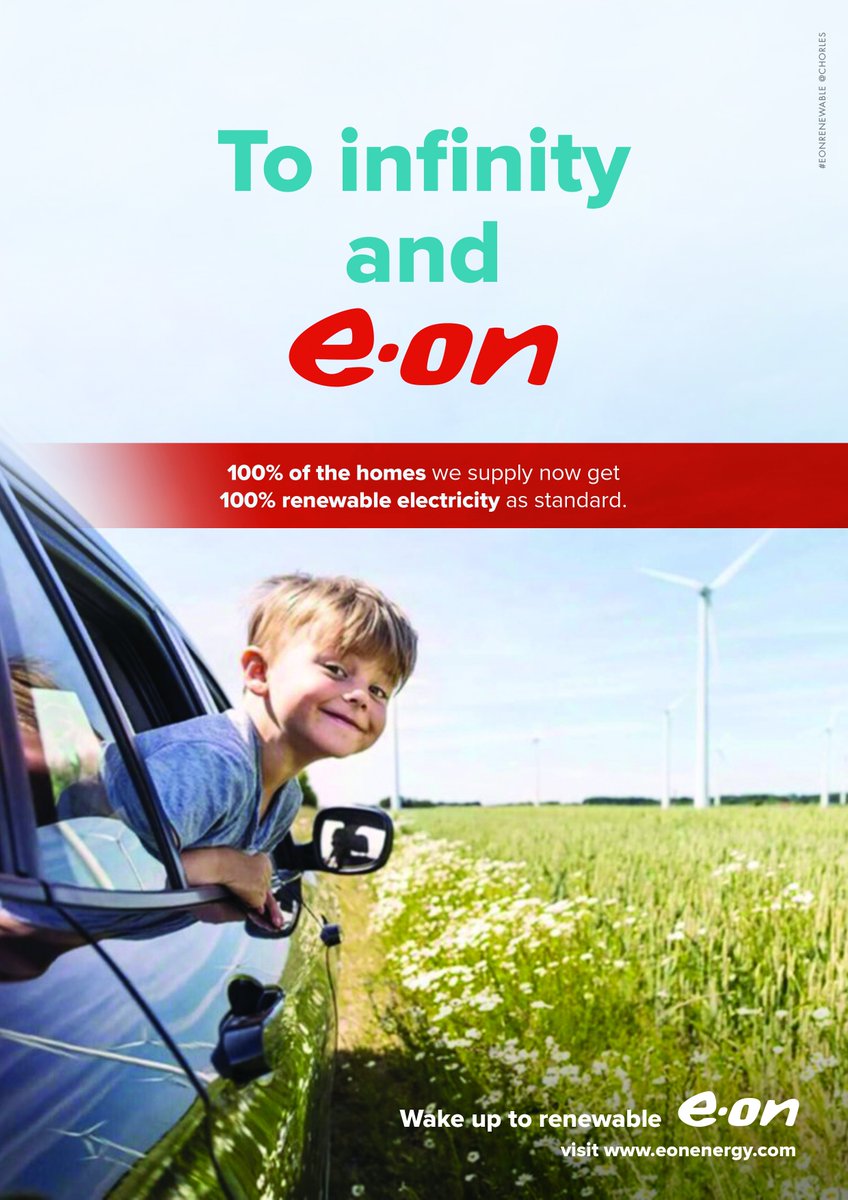 Chorles's tweet photo. To infinity and @eonenergyuk @OneMinuteBriefs #eonrenewable #creative #advertising #copywriting @MarksR5Design https://t.co/kviRoxmU9G