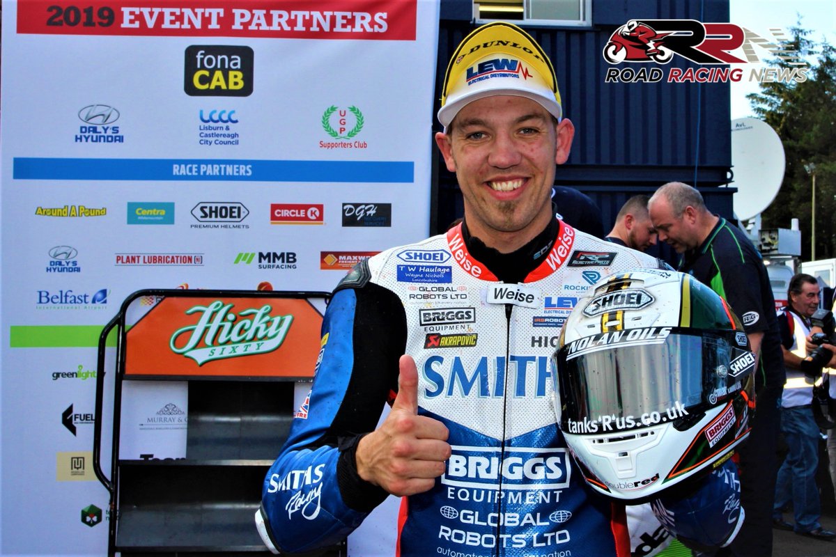 StevieRRN's tweet image. Now an eight times @UlsterGrandPrix winner @peterhickman60, #worldsfastest, #roadracing, #realroads, #realracing, #ulstergp, @Smiths_Racing, @BMWMotorradUK