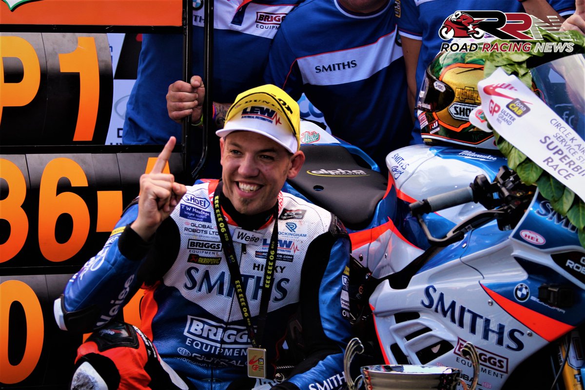 StevieRRN's tweet image. Now an eight times @UlsterGrandPrix winner @peterhickman60, #worldsfastest, #roadracing, #realroads, #realracing, #ulstergp, @Smiths_Racing, @BMWMotorradUK
