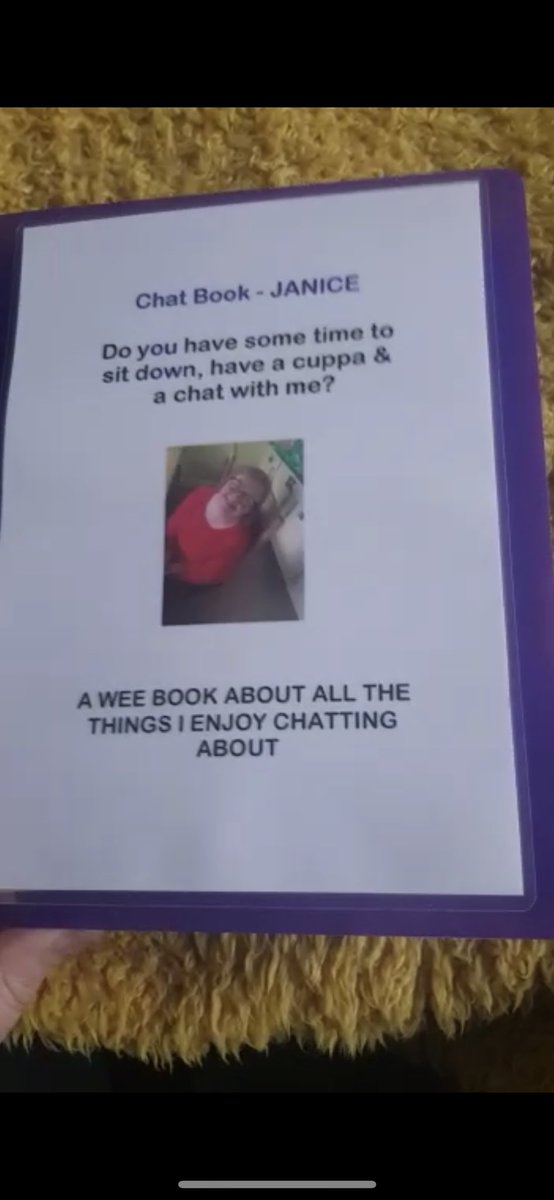 LcastWardend's tweet photo. We’ve been making chat books with the people we support, full of their memories both old &amp; new. These make it easy to get a conversation flowing and will help build relationships if new staff come along #livingavaluedlife #localcornerstone #Cornerstone #TeamWardend https://t.co/ijTR4Z6aBW