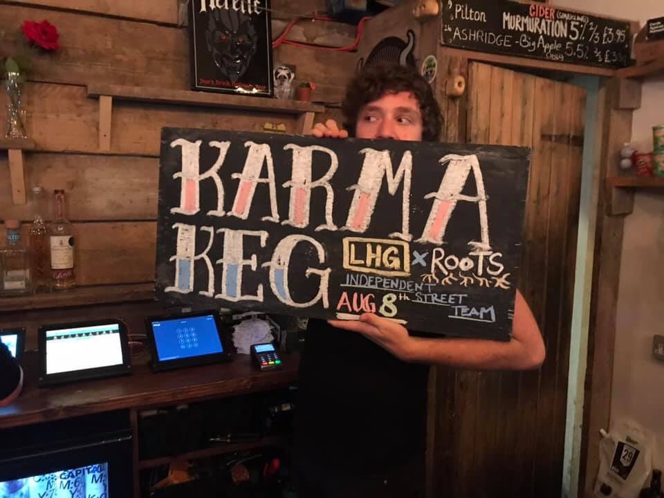 RootsStreetTeam's tweet photo. We would like to say a massive thank you to @SmallBarBristol and @LHGBrewingco for having us as their chosen beneficiary for their Karma Keg!

ALL profits from the sale of Counter Balance goes to us! 

Here we are enjoying a very delicious glass last night! 🙌🏼🍻 https://t.co/neFs9dvdYx
