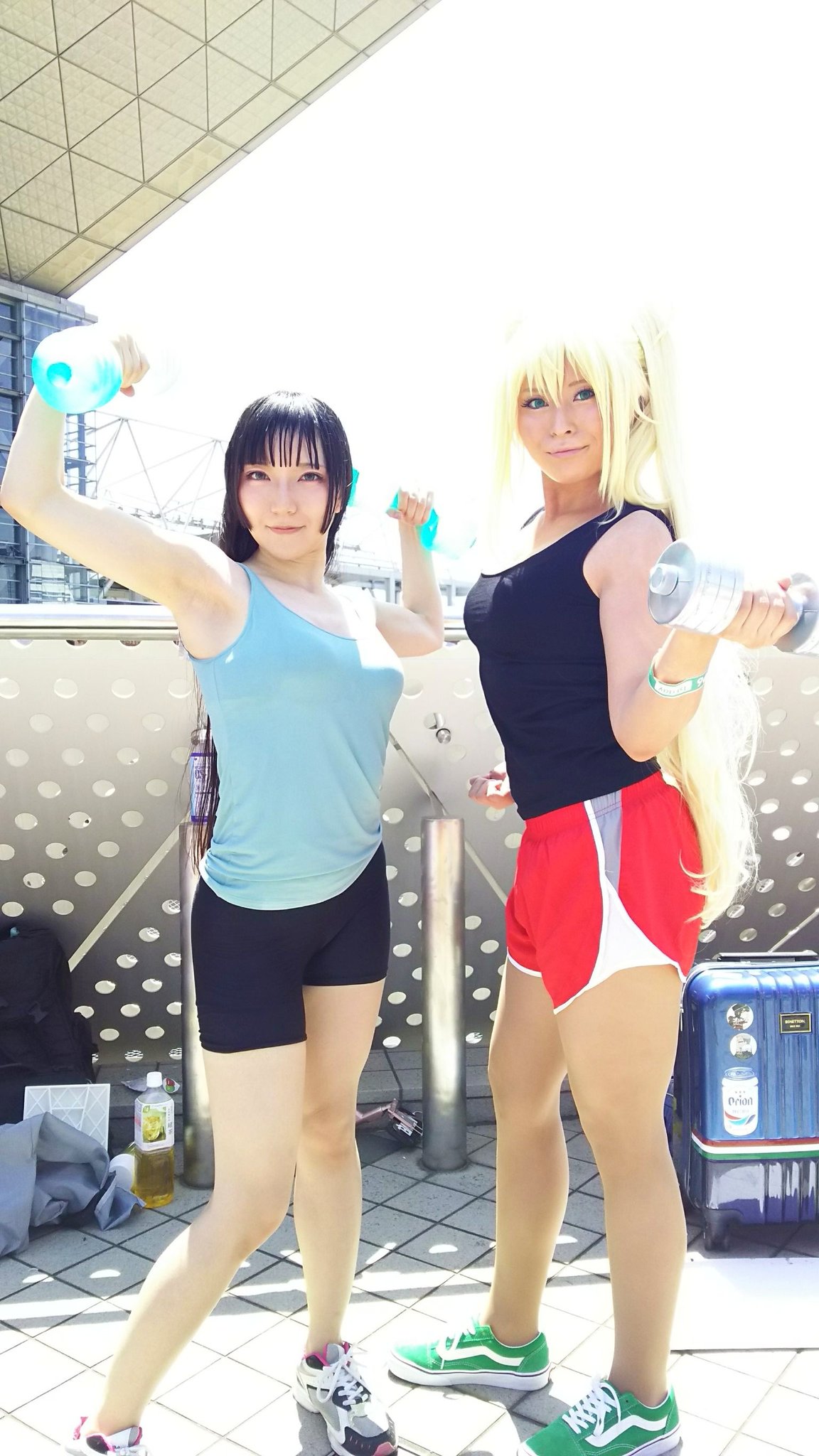 宇佐見坂うさり 黒髪ロング בטוויטר ダンベル何キロ持てる のコスプレをコミケですると もれなく原作再現になる 街尾の筋肉講座 チャッチャッチャッ C96コスプレ コミケコスプレ