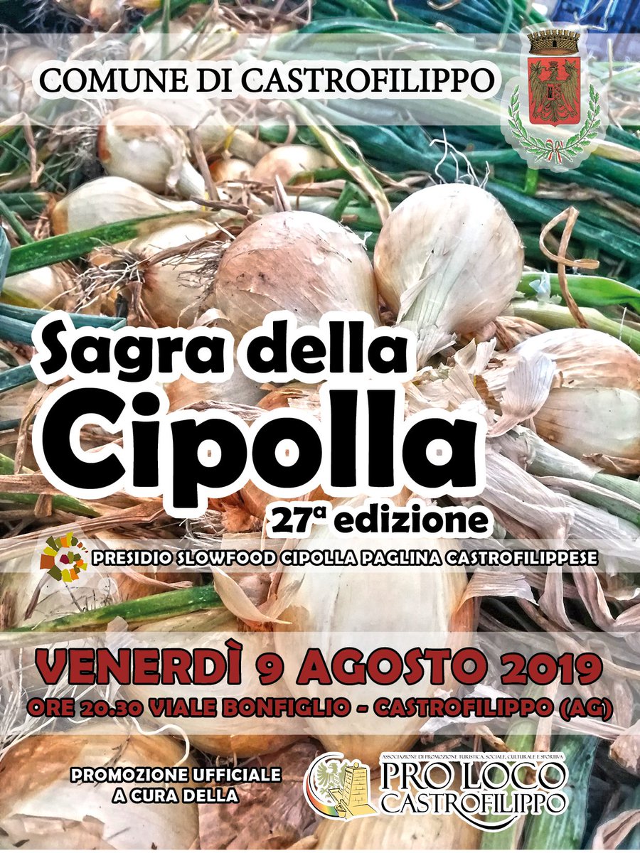 Evento a #Castrofilippo – Sagra della cipolla
➡️ hhttps://www.typicalsicily.it/events/1275/evento-a-castrofilippo-sagra-della-cipolla/
#typicalsicily