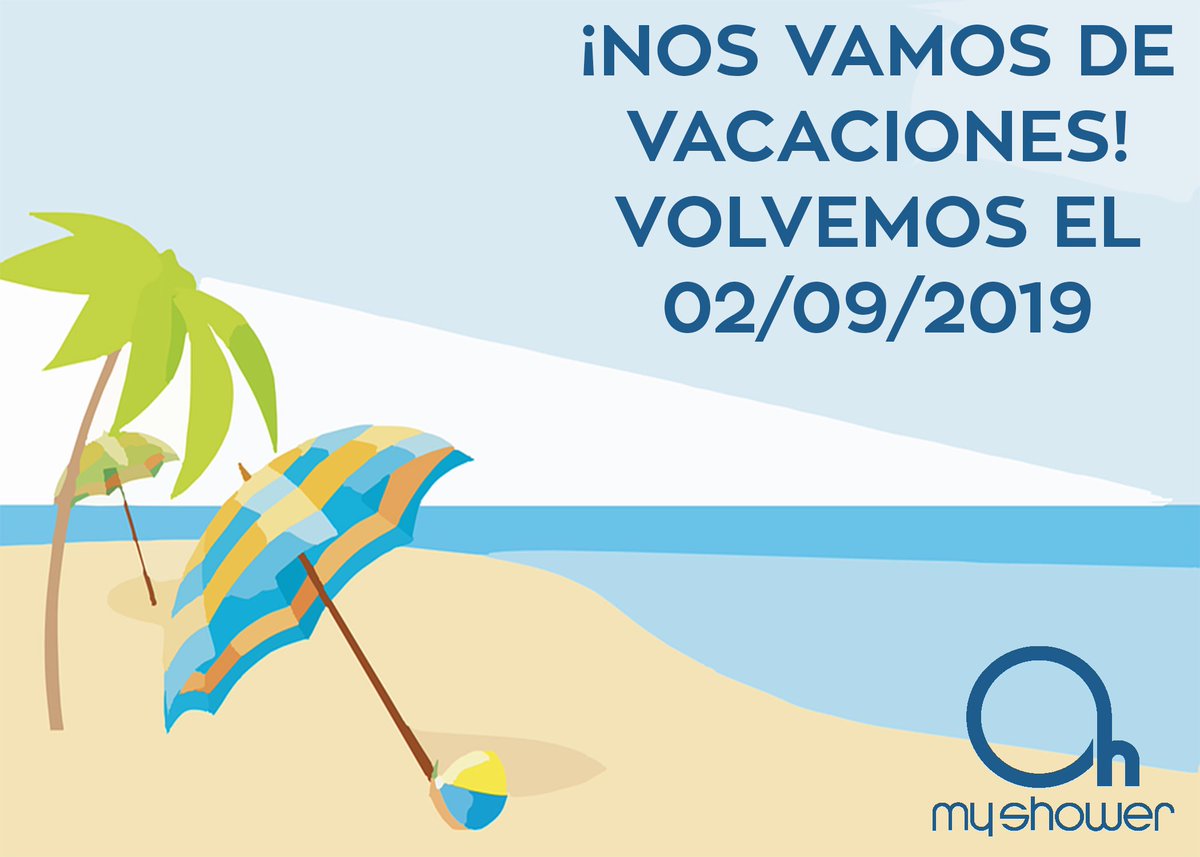 OhShower's tweet photo. Nos marchamos de vacaciones🏝

Gracias por todo vuestro apoyo🤝

Retomamos a la vuelta con más fuerza💪 https://t.co/OYNJicUprV