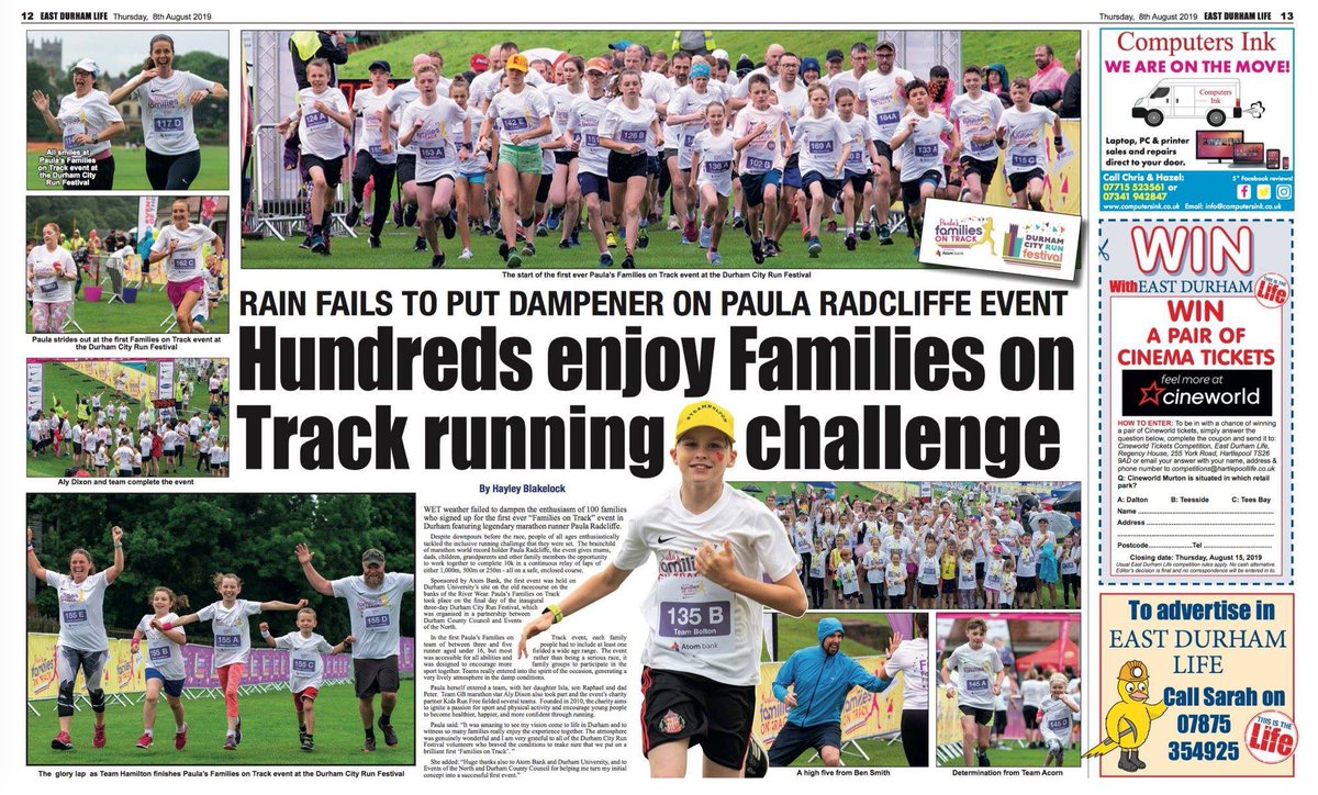 EastDurhamLife's tweet image. Check out our centre spread of families across the region at a track event in Durham #running #trackevent #durham
