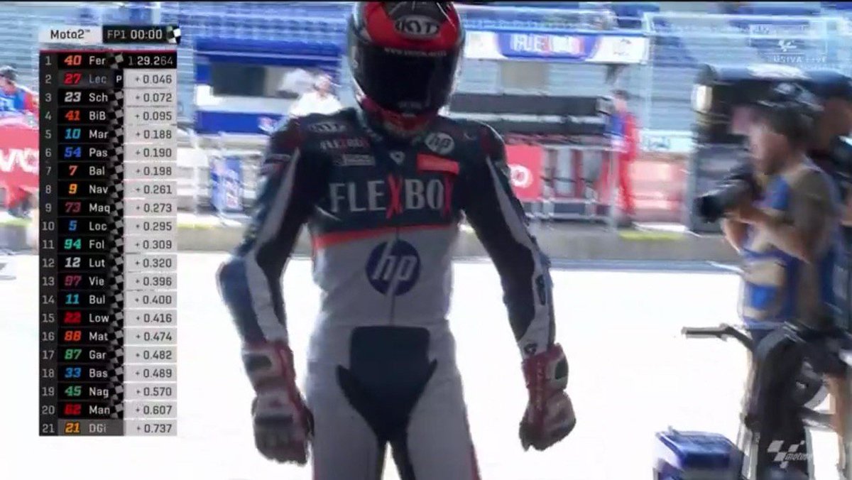 SkySportMotoGP's tweet photo. ❌ #Baldattack beffato dai track limits 🏁 #FP1 #Moto2
🔥 4 piloti in un decimo
1⃣🇪🇸 @Afernandez37 (1.24.033)
2⃣🇪🇸 @LecuonaIker (+0.046)
3⃣🇩🇪 @MarcelSchrotter (+0.072)
#AustrianGP 🇦🇹 #SkyMotori #MotoGP https://t.co/0igqxn2VrR