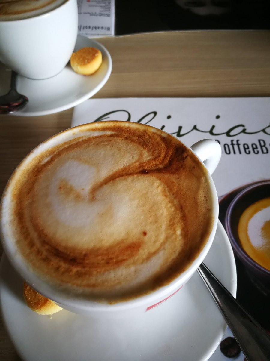 #Friyay #olivias #breakfast #womansday #cappuccino #sundriedtomato #basilpesto #halloumi #rocket #coffeebar
