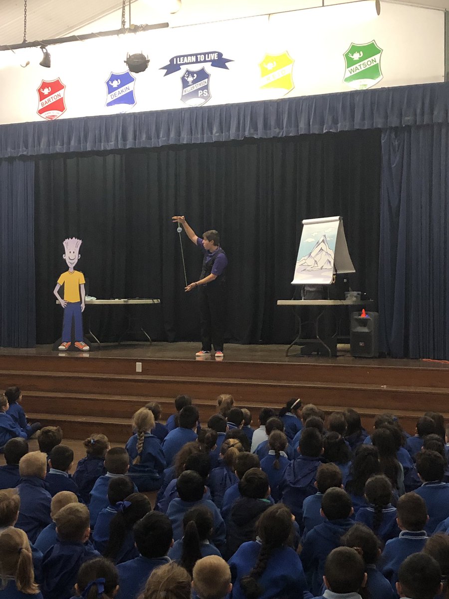 After seeing the Ned Show today, our students can’t wait to start using their yo-yos. Hayley powerfully presented the message, “When I do my best and let go of I know, learning is the fuel to help me grow!” Magnificent mindsets <a href="/OurSchoolWSPS/">William Stimson P.S.</a> <a href="/NatalieJane72/">Natalie Simmons</a>