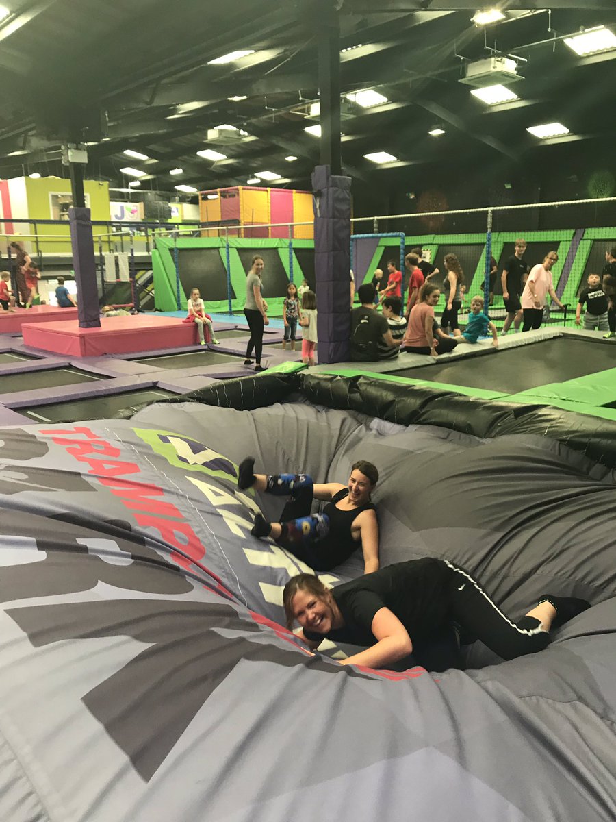 NNUHPaedsAHPs's tweet photo. Awesome time trampolining with Sports Scheme this morning! Great opportunity for these children to meet others with similar disabilities and make friends! @NNUHPaedOrtho Here is photographic evidence of us “working” hard!! @nnuhjlch https://t.co/cM8ARy5jZs