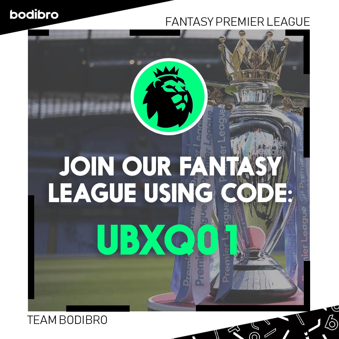 bodibro's tweet photo. Last chance to join our fantasy league before the season starts....use the code UBXQ01, for a chance to win some great prizes throughout the year #FPL #FPL19 #FantasyPremierLeague

E: info@bodibro.ie. | W: https://t.co/KlZZxEGffj https://t.co/2fbBh40ym1