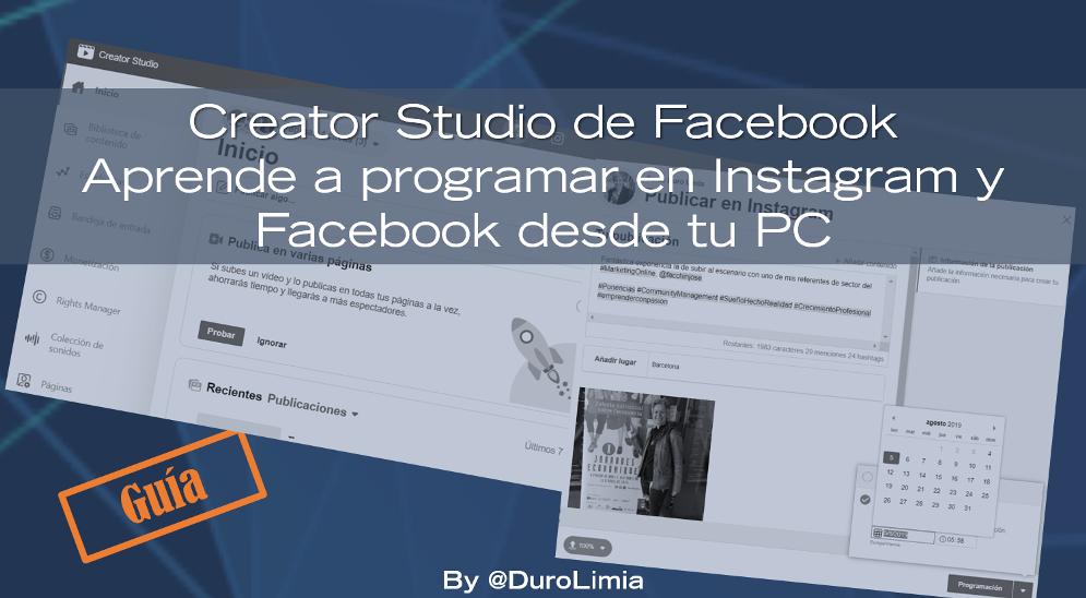 DuroLimia's tweet photo. ¿Qué es Creator Studio de Facebook?
¿Cómo utilizarlo para #ProgramarInstagram y Facebook?
Lee esta completa guía visual para un #CommunityManager.
👉 https://t.co/XcAdaaO2Nv https://t.co/jsoPP0HNgC