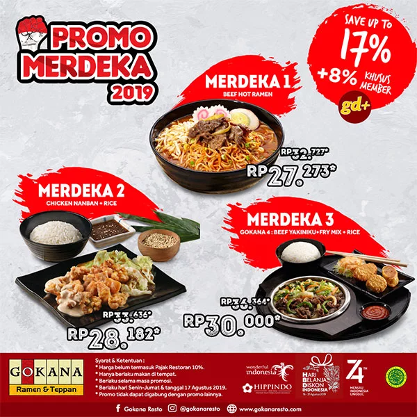 Giladiskon's tweet photo. Promo Merdeka Gokana, Diskon hingga 25% Khusus Member GD+ https://t.co/EtZp0bPZ9G
#gokana #promogokana #gokanaramen #gdplus #giladiskonplus #promomerdeka #promo17agustus #gdplus #promogdplus #giladiskonplus https://t.co/G7hwqFrPz4