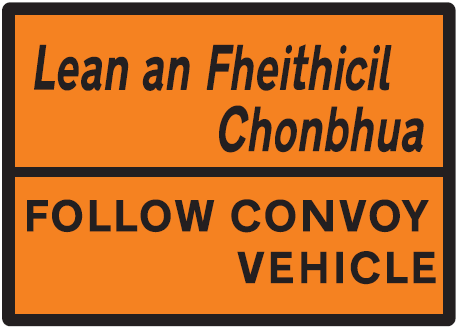 ErncoGroup's tweet photo. WK099 FOLLOW CONVOY VEHICLE signs from @ErncoGroup Available in orange or yellow/red Class RA2 retro-reflective sheeting on rigid pvc or corriboard substrate. Eyelets can be fitted for ease of fixing to convoy vehicle. 
Email traffic@ernco-group.com for more information. https://t.co/fwElY0E14h