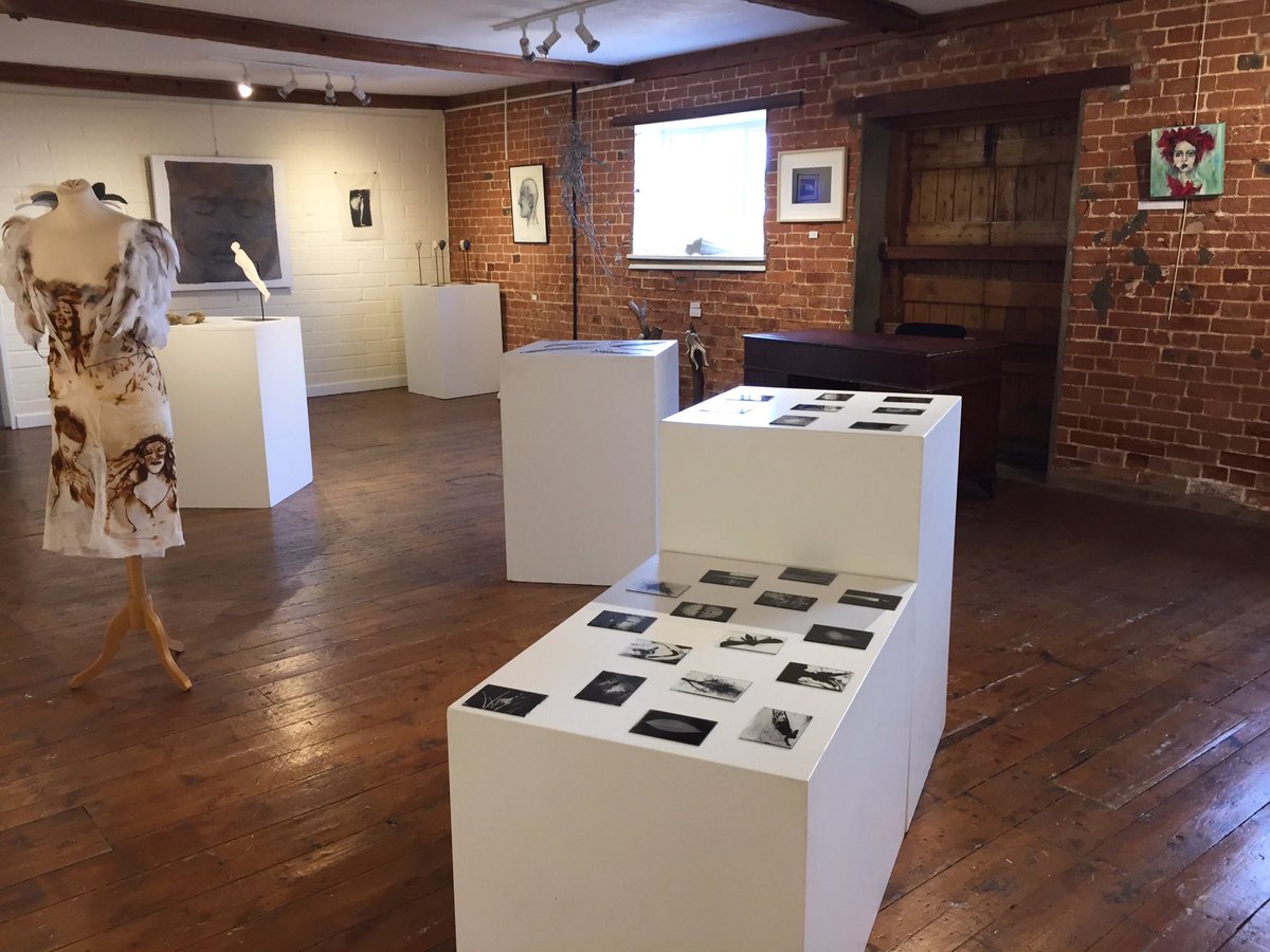 magpieartists's tweet photo. Rhoda is in the Pond Gallery today. Do go and say hello if you are in Snape 💙 - #snapemaltings #snapeprom #suffolk #art #artcollector #exploresuffolk https://t.co/XbGUCQKBTl