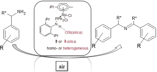 ChemCatChem's tweet photo. Roman Jambor and coworkers from @UniPardubice and #VUOS share their work on a highly active and selective Ru-PNH catalyst for the aerobic oxidation of benzyl amines https://t.co/dqXSvR4y2p https://t.co/DpdqhryqLu
