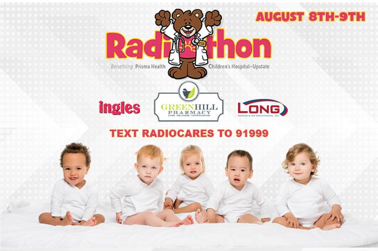 1011BIGBUCK's tweet photo. Good Morning The John Boy &amp; Billy Big Show is on your Radio with Prisma Health Children's Hospital - Upstate Community... Radiothon!

1-877-719-KIDS

Text "RadioCares" to 91999 https://t.co/qnoYRHDzjp