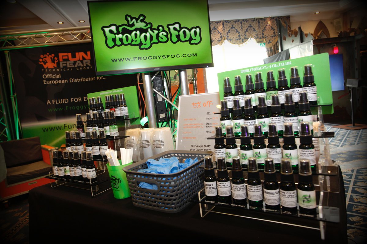 FroggysUK's tweet photo. With the Halloween fast approaching, Froggy's Fog UK are offering 10% off all Effect Fluids and Scents for the whole of August. Simply visit https://t.co/hFRiFhJ4K7 and use voucher code Halloween19 at the checkout to receive your discount. #halloween #discount #smokefluid https://t.co/ZwHYv4uWXG