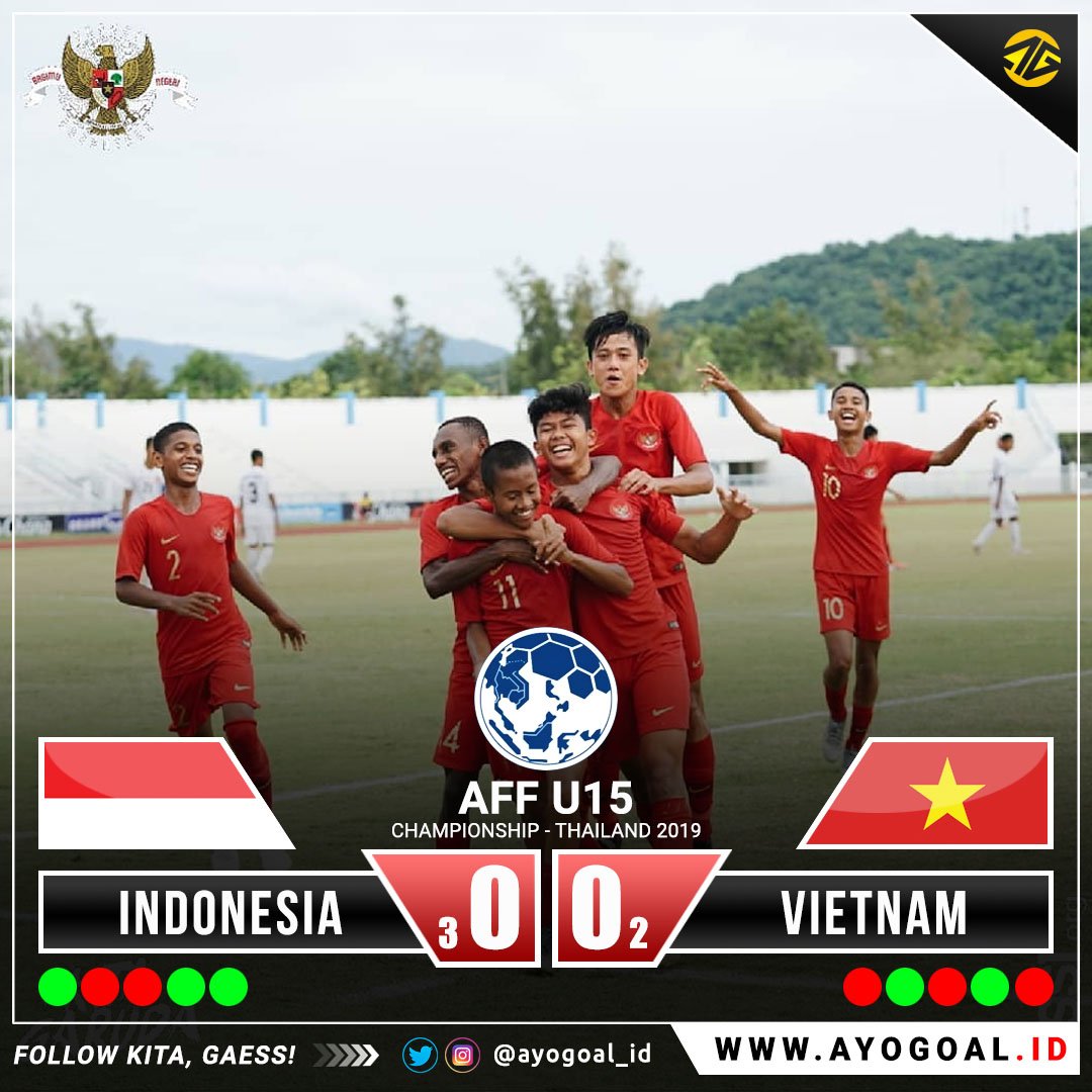 ayogoal_id's tweet photo. Kiper Made Putra Kaicen tampil luar biasa menggagalkan 3 tendangan penalti dari Vietnam.
⠀
Selamat Garuda Asia akhirnya berhasil menjadi juara 3 Piala Asia U-15 2019.
#timnasday #timnasu15 #timnas #indonesia #pialaaff #AFFU15 https://t.co/2QiXOM1zpc