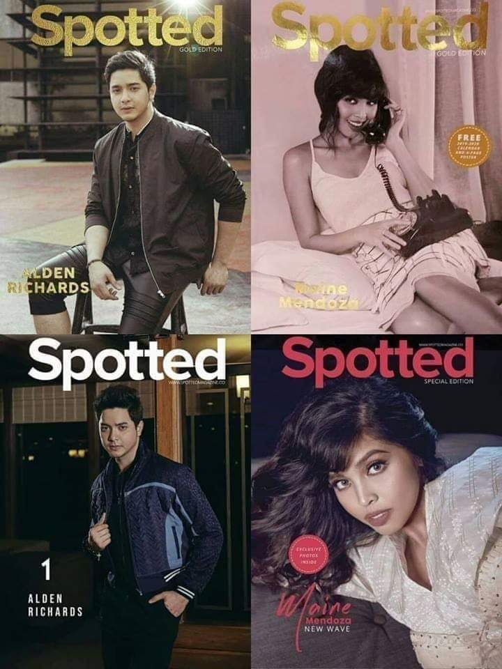 LIMITED OFFER: 
50 % off  Spotted featuring Alden Richards   .   From  350 pesos    now  175 pesos . For the month of August only .   CV Magazines , Landmark Makati, ground floor  .