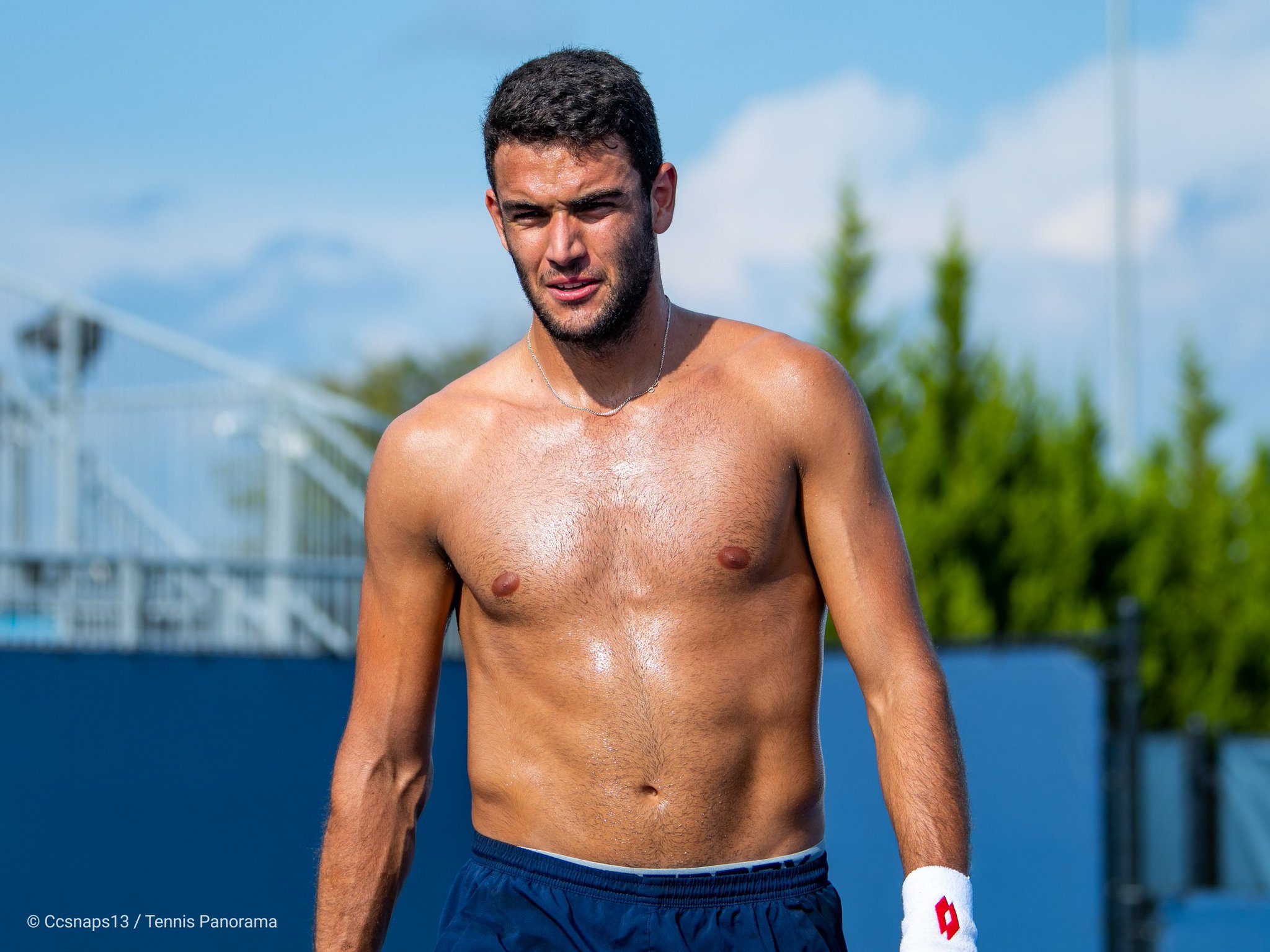 Chad On Twitter Matteo Berrettini Practicing Yesterday Afternoon At The Cin...