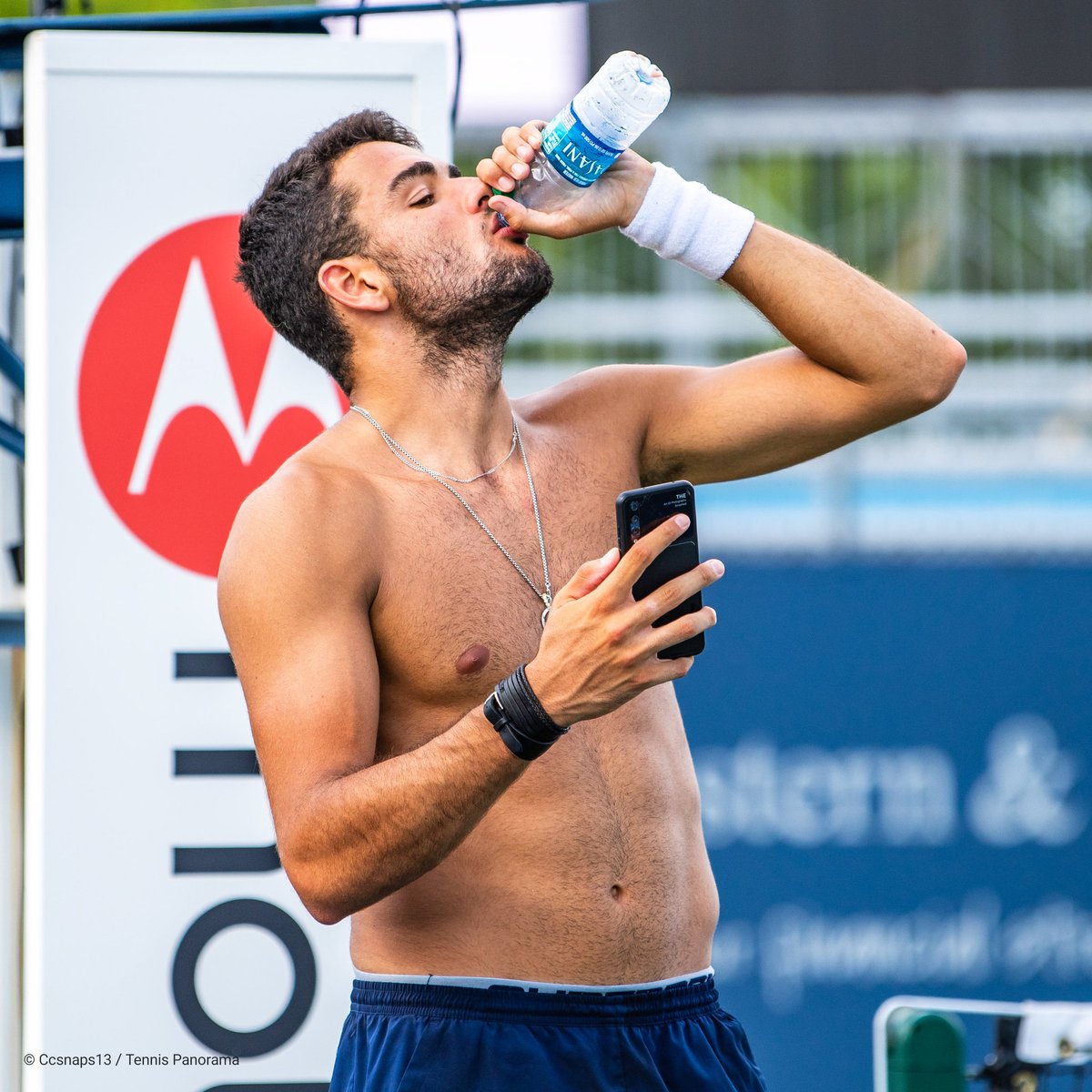 Chad on Twitter: &quot;Matteo Berrettini practicing yesterday afternoon at the  #CincyTennis. @TennisNewsTPN… &quot;