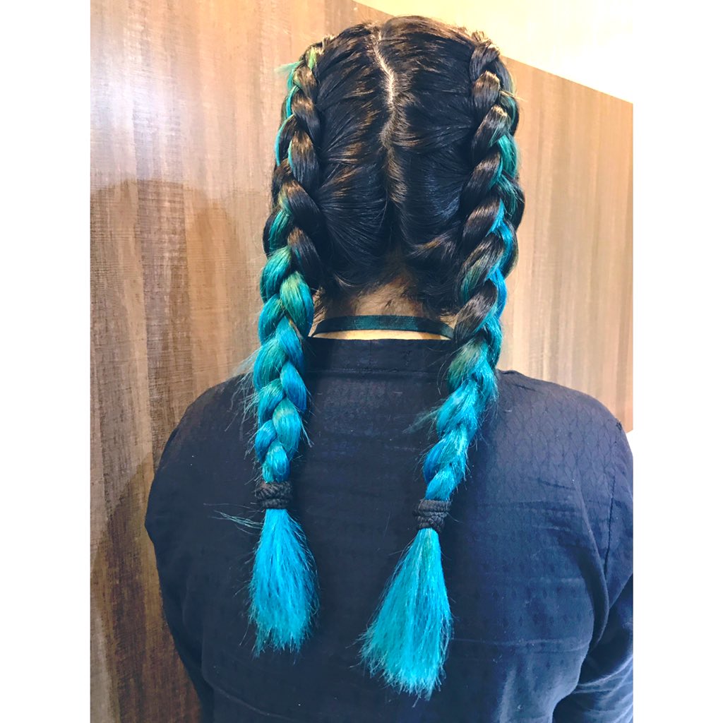 SyedaSameeera's tweet image. I usually don’t tie my hair but I think I like this hairstyle!!! #boxerbraids