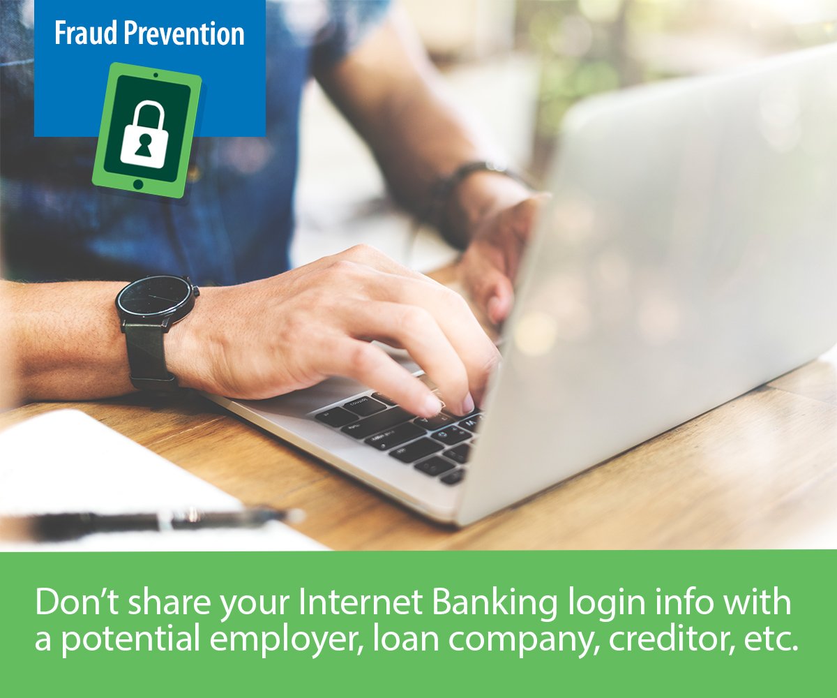 HudValleyCU's tweet photo. A fraud prevention tip for your Friday. #preventingfraud #fraudprevention https://t.co/V0OTMxuMOD