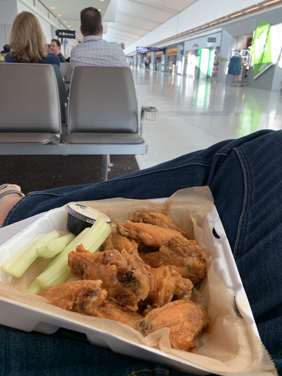 BenReiff's tweet image. The aforementioned restaurant in the Buffalo Airport was actually @AnchorBarWings. Yes, I’m having buffalo wings for breakfast. Couldn’t leave this town without having them at least once. #DoNotJudge #LifeOnTheRoad @WTHRcom