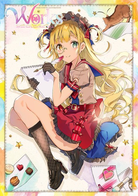 会場限定のイラスト集のサンプルです! 