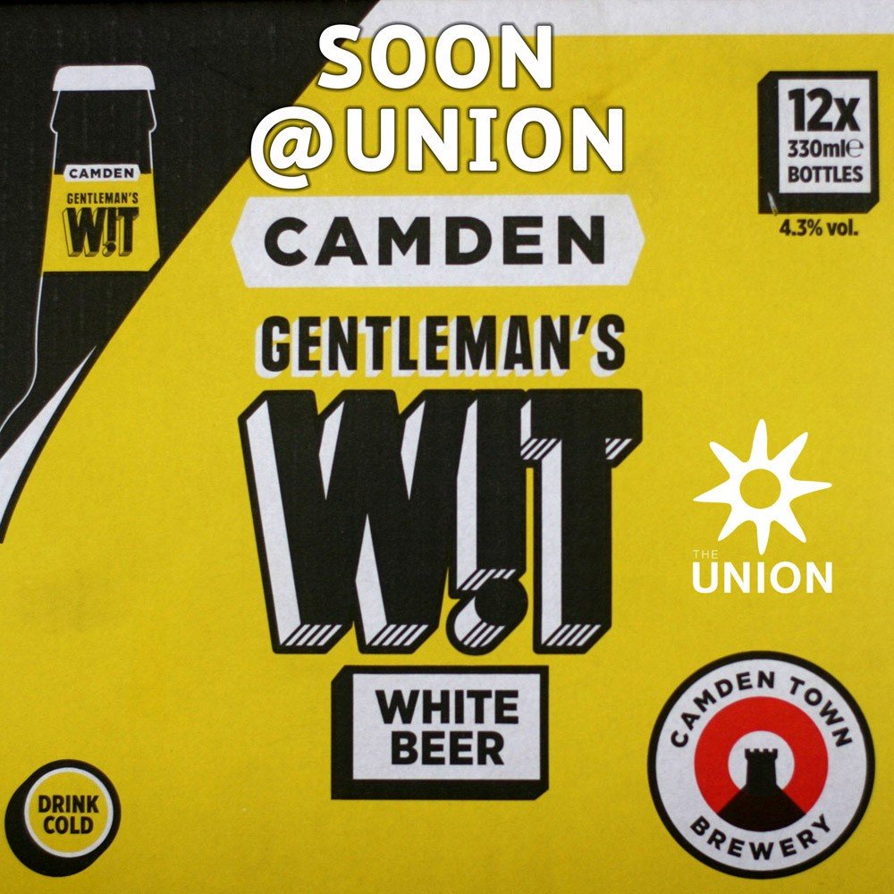 unionpaddington's tweet photo. Genteman Wit - lets make this Friday a positive one :) @unionpaddington @PaddingtonCen @CamdenBrewery https://t.co/K9fLEcIa6D