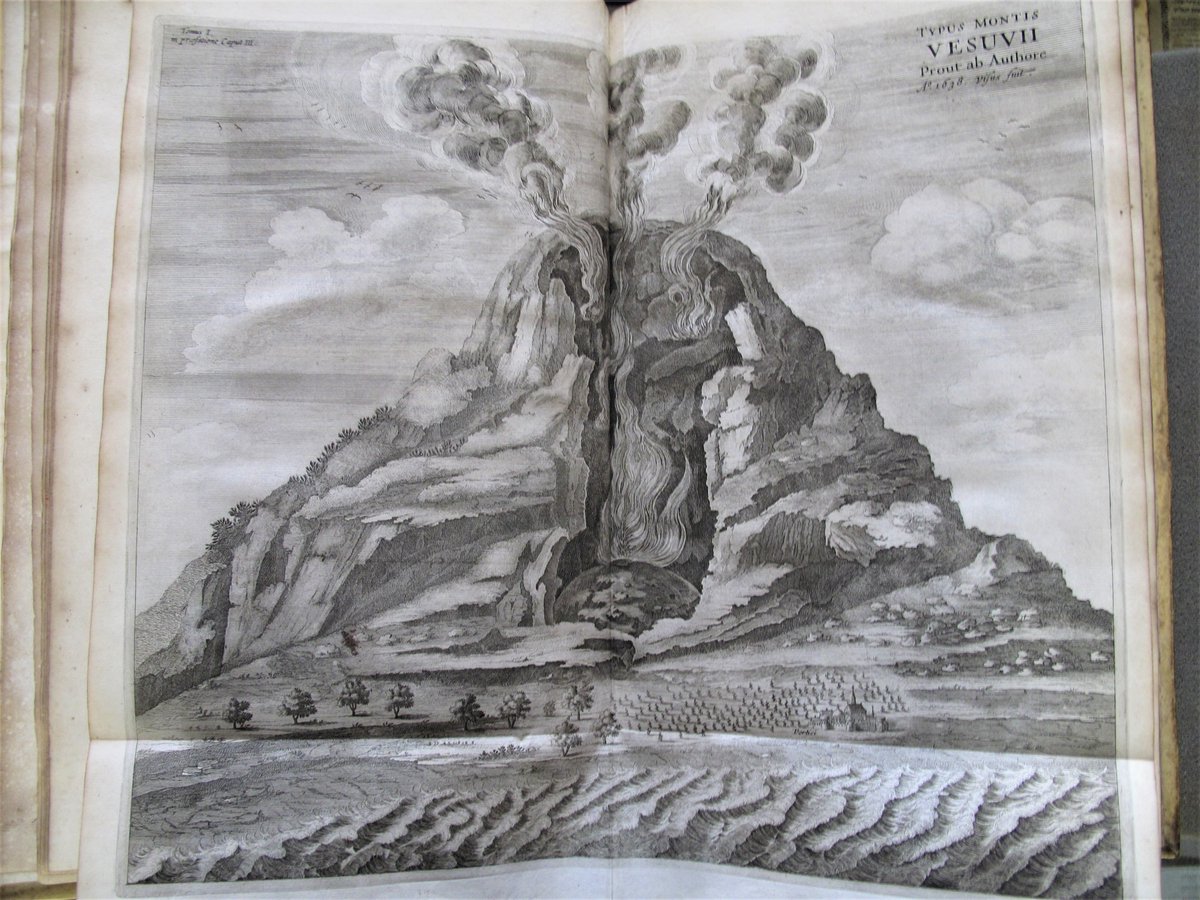 #MountVesuvius from 1678 #Kircher #17thcentury #specialcollections