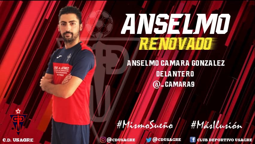 PRSundars64's tweet photo. RENOVACIÓN

Jugador veterano en el equipo, pichichi de la pasada temporada y el mejor ejemplo de trabajo y superación después de pasar por una grave lesión. Renueva un años más el “killer” del área para que sigamos disfrutando de sus goles. El 9 @_camara9 💪
#VamosCDU 🔴⚫️ https://t.co/NewWvXTgNz