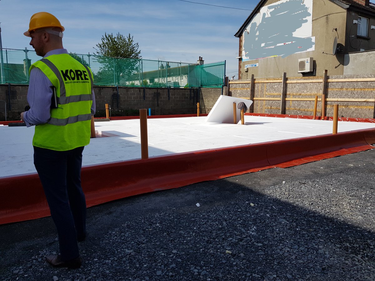 KoreAndrew's tweet photo. This is a terrace residential development using our @koresystem #eps #Insulatedfoundation taking shape. Reinforcing steel just to be placed prior to concrete. Builder loved the easy &amp; quick build time coupled with a thermally efficient cost effective build. https://t.co/z1Fh3cZJuT