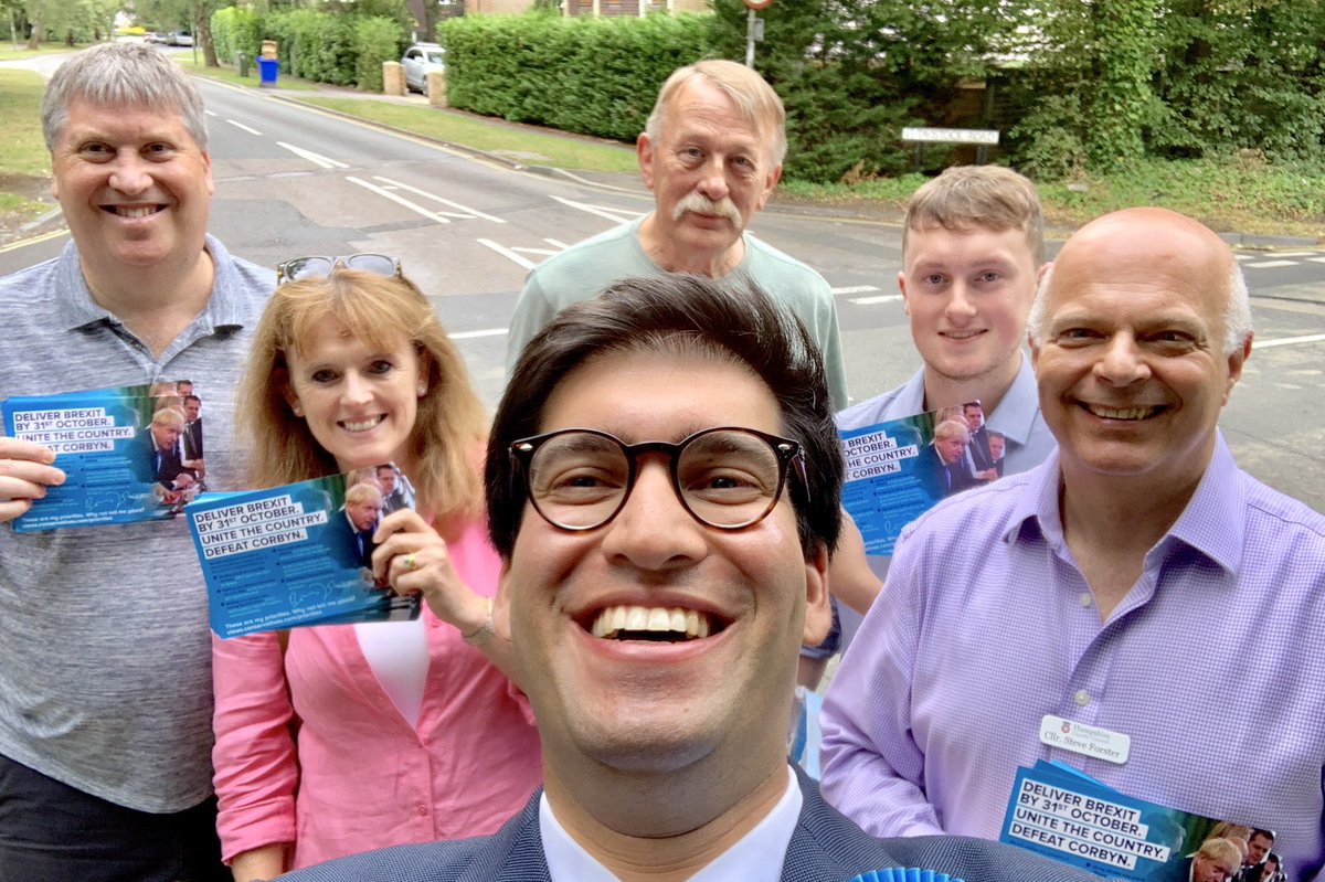 More positive chats, knocking on doors in Fleet with fellow local <a href="/Conservatives/">Conservatives</a>. Folk were very supportive of <a href="/BorisJohnson/">Boris Johnson</a>’s commitments for more police, NHS and schools funding! #alwaysmoretodo #getbrexitdone #NEH #hampshire #knockingatthedoor #campaigning #beinglocalmatters