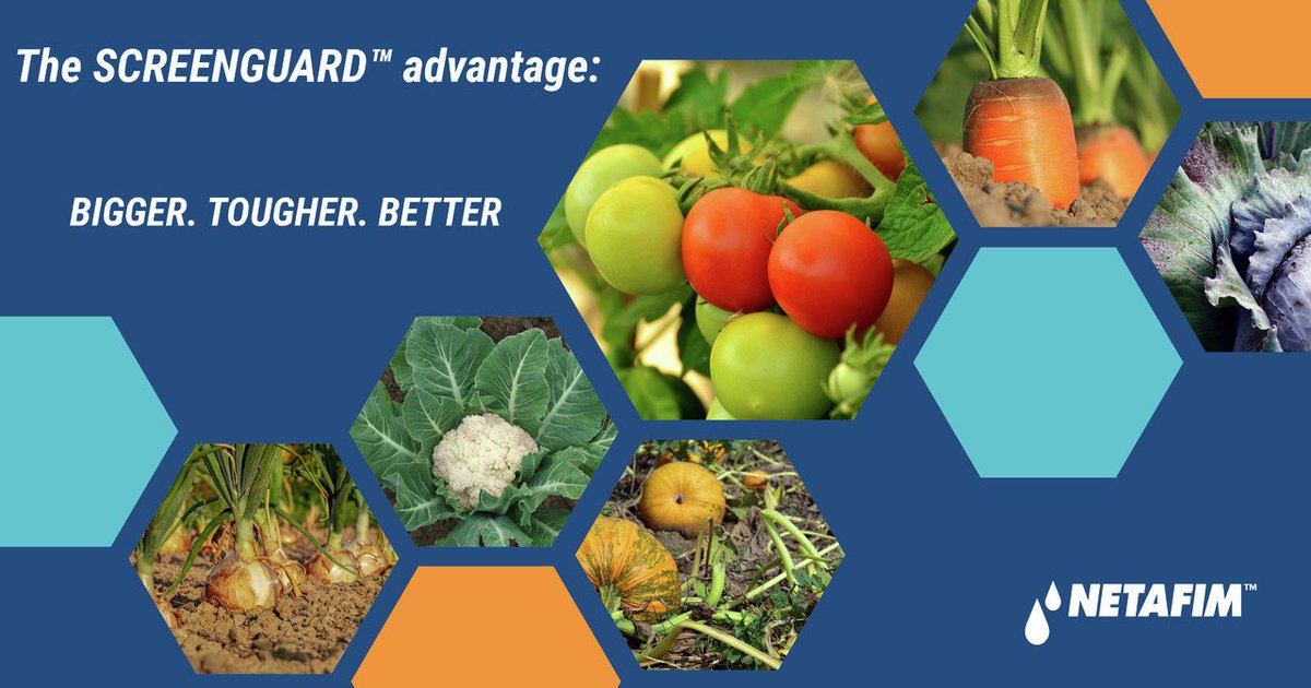 NetafimSA1's tweet image. Designed to last, the #Screenguard™ prevents more dirt particles from entering the irrigation system. The product tagline - Bigger, Tougher, Better - perfectly describes what sets ScreenGuard™ apart from other #screenfilters. Contact infoza@netafim.com to find out more.