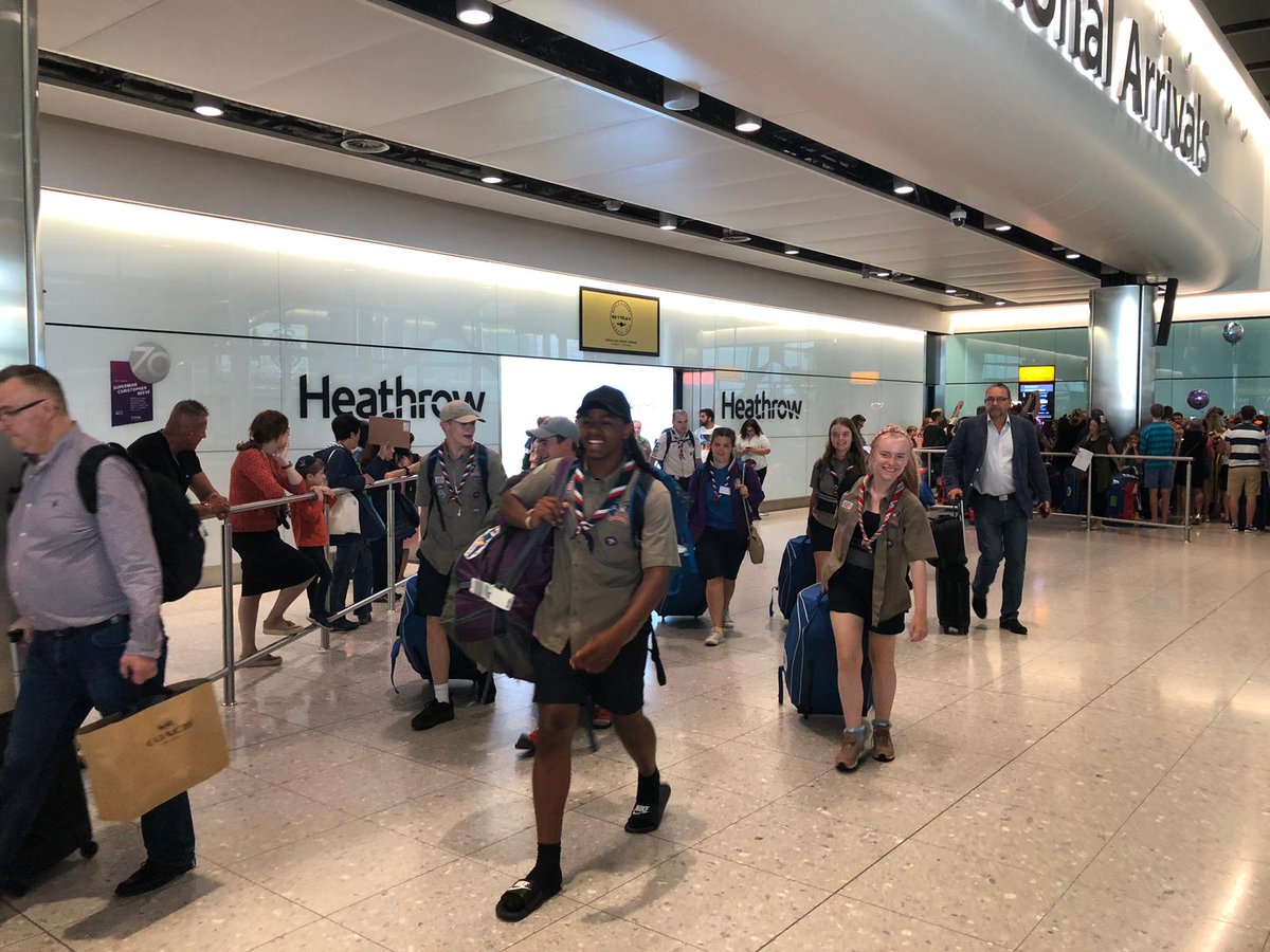 GLSE_Int's tweet image. @Unit25WSJ from @GLSE_Scouts have safely arrived back at @HeathrowAirport after a fun packed 3 weeks with @ukcontingent at @2019_wsj