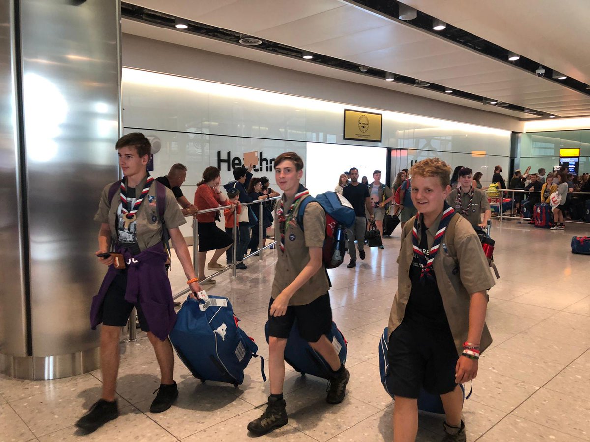 GLSE_Int's tweet image. @Unit25WSJ from @GLSE_Scouts have safely arrived back at @HeathrowAirport after a fun packed 3 weeks with @ukcontingent at @2019_wsj