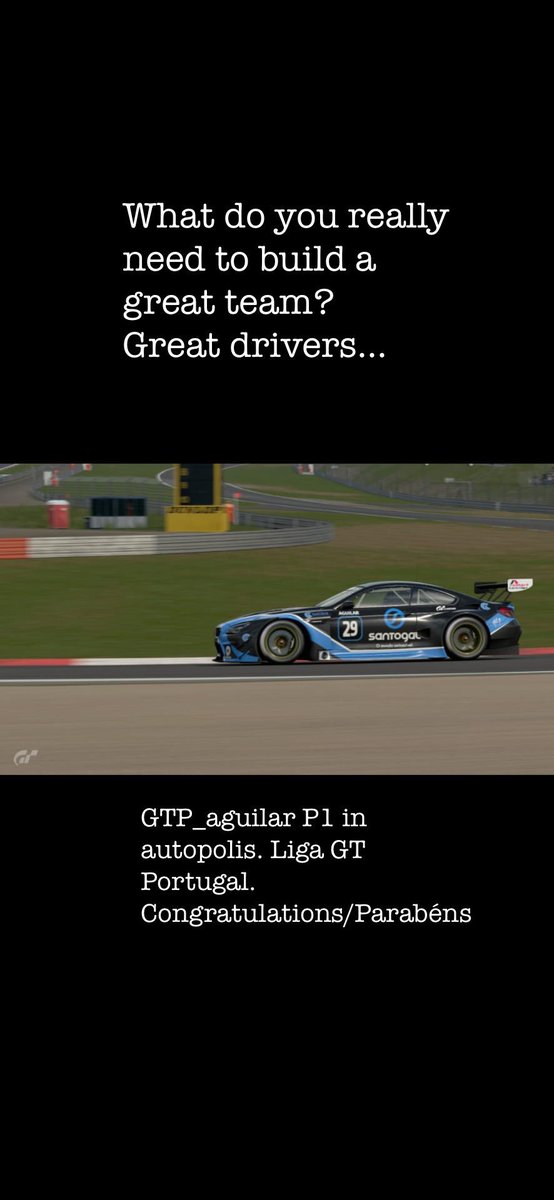 OneRacing2's tweet photo. Uau... he made it. Great victory for One Racing in division 1 of Liga GT Portugal. GTP_aguilar, The best between the fiercest drivers in the country. #victory #one #gtsport #santogal #boragui #goclick #smartcartridge #portugal https://t.co/HYr9Ho6ZL7