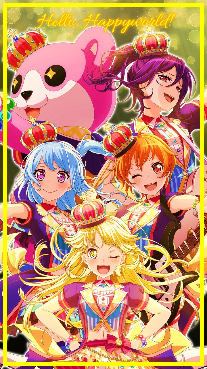 東雲れーた در توییتر バンドリ加工 バンドリ壁紙 にゃるさんの加工ฅ ハロハピ 保存と使用はご自由に 自作発言と二次配布 松原花音 奥沢美咲 上に他