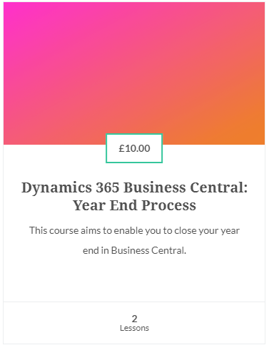 D365University's tweet photo. #YearEnd process in #MSDyn365 #BusinessCentral. The course shows you how to close your year end, and only £10 😱😱 >> https://t.co/hEqID3Zl1J

#OnlineTraining #OnlineCourses #course #video #LearningAndDevelopment #EnhanceYourLearning #Learning #dynamics365 #msdynamics https://t.co/J86lBqeFFf