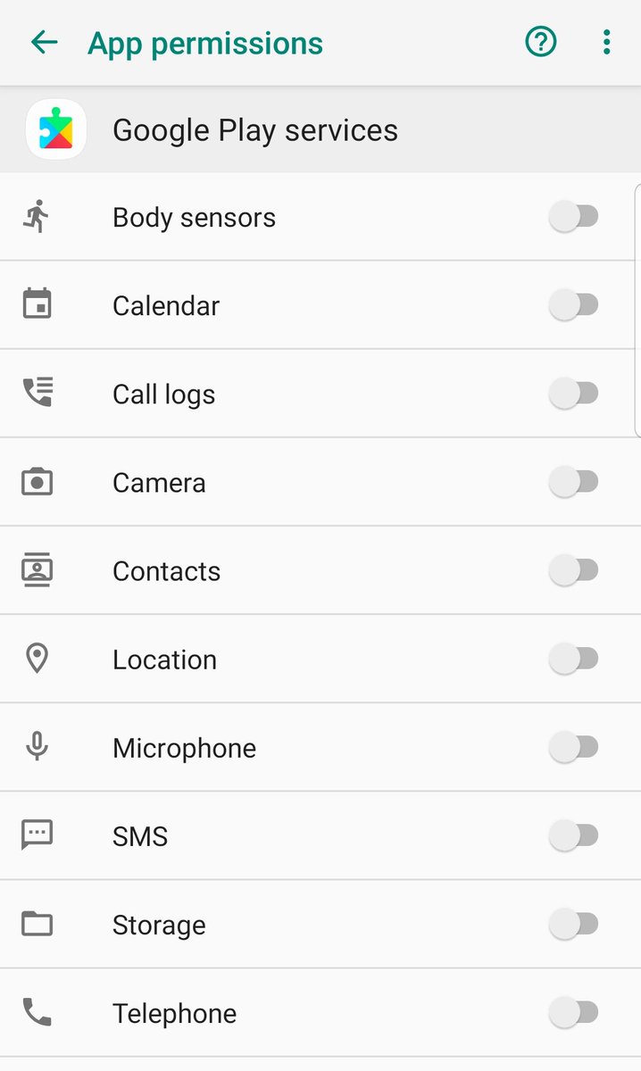 mrazian_com's tweet photo. مجوزی هست که Google Play Services به صورت پیش فرض نگرفته باشه؟! البته در تصویر زیر، من همه رو غیرفعال کردم. ولی به صورت پیش فرض فعال بودند! https://t.co/sIoST3i847