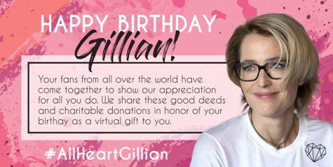 AllHeartGillian's tweet photo. Happy birthday @GillianA! 🎉 Thank you for inspiring so many of us to do more for those in need! 
💖#AllHeartGillian💖 https://t.co/iTEVFVkymH