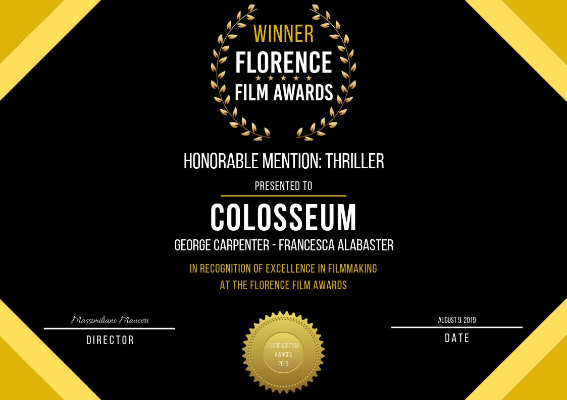 RAMPStudios_'s tweet photo. We’re so happy with the outcome of Honorable Mention for Best Thriller! Thank you for having us Florence Film Awards! https://t.co/jkQ2WcCURu