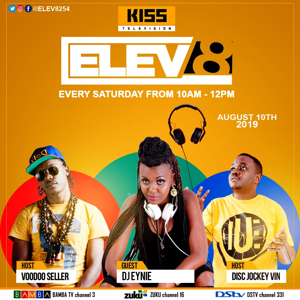 ELEV8254's tweet photo. This Saturday on @KeepItKiss 👉🏾 @DjEynie @Voodooseller @discjockeyvin on set vibing to what's been trending this week and discussing about the "Valuation of Art". Watch out for the hit or miss tracks and their verdict tomorrow from 10am 😎 #Elev8squad https://t.co/DZjpp5MARN