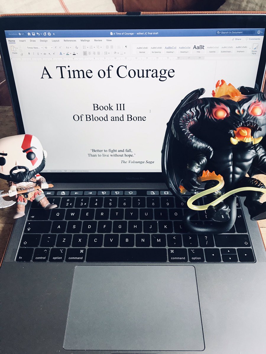 JohnGwynne_'s tweet photo. The main edit for A Time of Courage is over! So, Of Blood and Bone is now finished and its farewell to the Banished Lands (for now). The release date is Spring 2020.
#johngwynne #ofbloodandbone #bookfinished #atimeofcourage #editdone #balrog #truthandcourage #kratos #godofwar https://t.co/6r73ZWqoPe