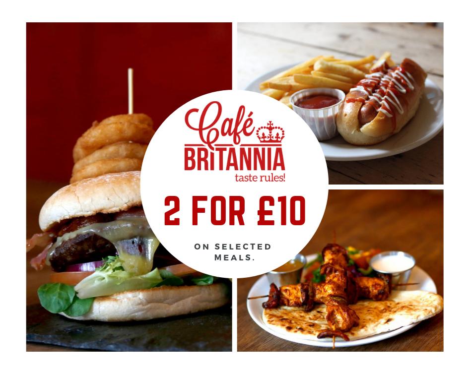 Did you know that we have a special '2 meals for £10' section on our lunch menu? A great deal if you want to eat out on a budget! 🍽️