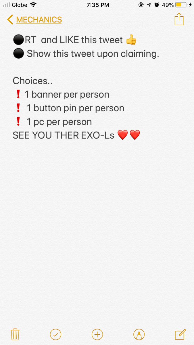 queeny332381581's tweet photo. โค๏ธG I V E A W A Yโค๏ธ
#EXplOrationManila
โ๏ธ50 pieces paper banners โ๏ธ 35 pieces button pins โ๏ธ50 pieces pc will be given away on August 24, 2019๏ฟฝ๏ฟฝ๏ฟฝ๏ธโ๏ธ
Time and Place to be announce on D-Day!! โฌ๏ธโMECHANICSโโฌ๏ธ https://t.co/hFkvyk5OzQ