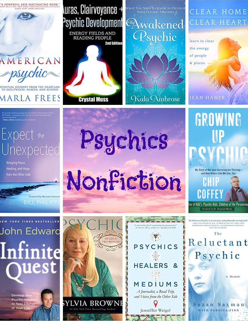 BookListaDay's tweet image. End of #PsychicWeek!  Here are nonfiction picks on psychics and psychic abilites, featuring @KalaAmbrose @jeanhaner @chipcoffey @psychicmediumje @Syvlia_Browne @jenweigel and more! Blog for full list: bit.ly/31qs2Je